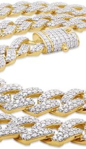 SAVEARTH DIAMONDS’ CUBAN GOLD CHAIN NECKLACE